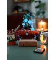 Bts Jimin 16 Renk Kumandalı 3D Gece Lambası