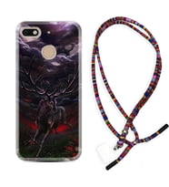 General Mobile GM8 Go GM9 GM20 Pro Plus Kılıf Boyun Asklı Rasta Silikon Dark Deer 1786