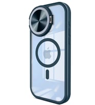 Newface Apple iPhone 14 Pro Max Kılıf Teleskop Lens Magsafe Silikon Kapak - Lacivert