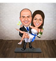 KİŞİYE ÖZEL KARİKATÜR gelin damat 4 BİBLOSU