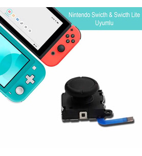 Nintendo Switch Lite Analog Motor Yedek Parça Nintendo Joystick Analog Topuz (Siyah)