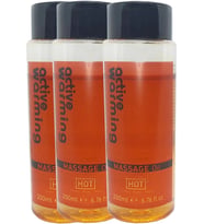 Active Warming Massage Oil 600 ml Isıtıcı Özellikli Rotik Yağı x 3 Adet