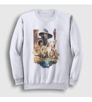 Presmono Unisex Beyaz Poster Yüzüklerin Efendisi The Lord Of The Rings Sweatshirt 361981tt