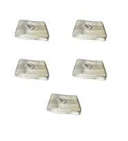 Plastik Şeffaf Beyaz Sup Kaşık - Tatlı Dondurma Kaşığı - 12.5 Cm. - 50 Adetlik 5 Paket