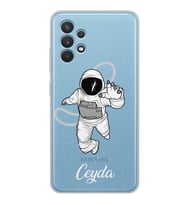 Samsung Astronot Tasarımlı Şeffaf Telefon Kılıfı