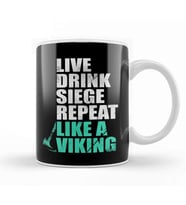 Assassins Creed Valhalla Viking Life Motto Kupa Bardak Porselen
