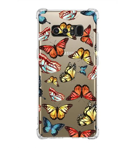 PrintiFy Samsung Galaxy Note 8 Uyumlu Water Color 2 Baskılı Şeffaf Köşe Korumalı Antişok Kılıf