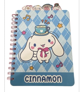 Sanrio Cinnamoroll Ayraçlı Spiralli Not Defteri