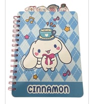 Sanrio Cinnamoroll Ayraçlı Spiralli Not Defteri
