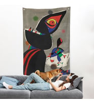 Joan Miro - Gaudi Duvar Örtüsü-7307