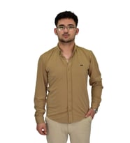 Erkek Likralı Spor Silim Fit Gömlek BGL-ST04332 (Camel)