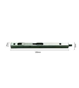 LOCKWAY Paslanmaz Kapı Sürgüsü 25cm