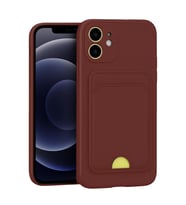 Newface Apple iPhone 11 Kılıf Kelvin Kartvizitli Silikon - Bordo