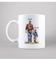 Baba & Oğul Tasarımlı Kupa Kişiye Özel