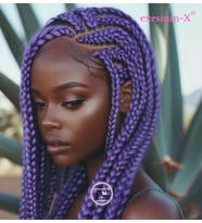 X-Pression Afrika Örgüsü ve Rasta İçin Sentetik saç  165GR-PURPLE2-1