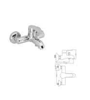 POLİSU KRİSTAL MİX BANYO BATARYASI (Krom)
