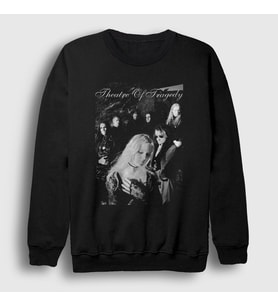 Presmono Unisex Siyah Poster Metal Theatre Of Tragedy Sweatshirt 528951tt