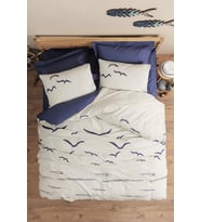 Cotton Box Maritime Tek Kişilik Nevresim Takımı Larum Lacivert