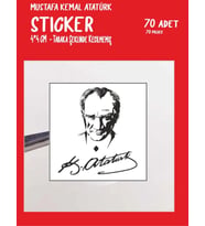 Mustafa Kemal Atatürk Etiket 70 Adet