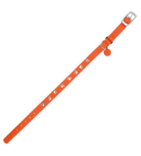 Royalist PC-11 Pati Baskılı Kedi-Köpek Tasması 10mm*30cm Turuncu