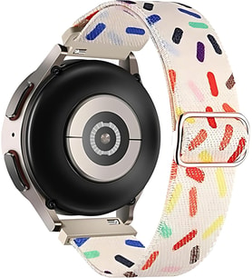 Bahar Serisi 18mm Esnek Kumaş Kordon Huawei ile Uyumlu GT5 41mm/GT5 Pro 42mm/GT4 41mm için Terleme Karşıtı Nefes Alabilen Bileğe Göre Ayarlanabilen Elastik Kayış