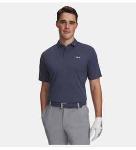 UA T2G Pique Polo Downpour Gray