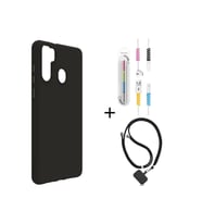 Reeder P13 Blue Max Kılıf Siyah Life+kablo Koruyucu+boyun Askısı