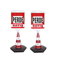 Perde Satıs Temalı Reklam Ve Uyarı Dubası 2 Adet