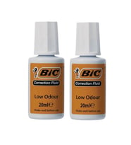 Sıvı Silici Daksil 2 Adet Bic 20 ml Fırçalı Sıvı Düzeltici Daksil Okul Ofis Büro Fırça Uçlu Daksil (Beyaz)