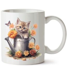 Kedi Baskılı Porselen Kupa Bardak
