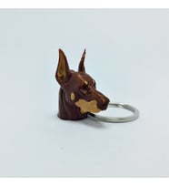 Doberman - Kahverengi - Anahtarlık