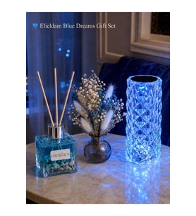 Doğum Günü, Özel Gün, Yeni İş, Sevgiliye Hediye, Yeni Ev Hediyesi Oda Kokusu, Vazo ve Kristal LED Lamba Premium Set