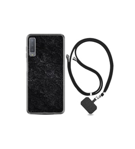 Samsung Galaxy A7 2018 Kılıf Resimli Desenli Silikon Boyun Askılı Şekiller 2 1881