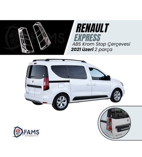 Renault Express Stop Çerçevesi Abs Krom 2 Parça 2021 üzeri P. Çelik