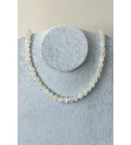 6 Mm Selenit Doğaltaş Kolye