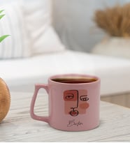 BK Gift Kişiye Özel İsimli Pastel Pembe Middle Kupa Bardak, Arkadaşa Hediye, Ev Hediyesi, Doğum Günü Hediyesi, Ofis Hediyesi (Model 1)