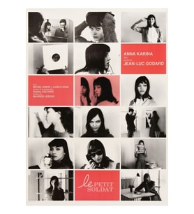 Anna Karina / Godard - Le Petit Soldat - Vintage French Tablo Ahşap Poster Dekoratif