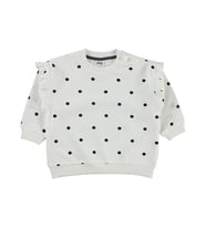 Civil Baby Puantiye Empirme 6-18 Ay Sweatshirt - Ekru