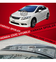 Honda Civic FB7 Bagaj Üstü Slim Yarasa Spoiler Piano Black Parlak Siyah