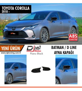 Corolla E210 Batman Yarasa Ayna Kapağı Piano Black / 2018 Sonrası