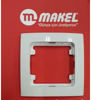 Makel Lillium Kare Beyaz Tekli Çerçeve