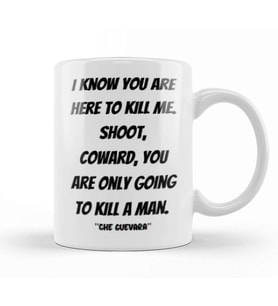 Che Guevara Quotes Gift   Vintage Retro Rainbow Style Kupa Bardak Porselen