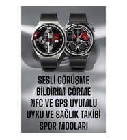 Mey İthalat® Akıllı Saat GPS VE NFC Özelliği Sesli Görüşme Dokunmstik Ekran