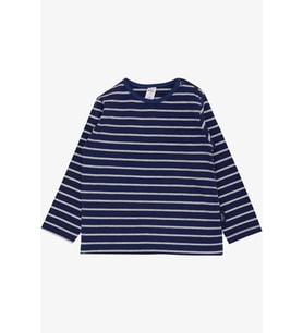 Breeze Erkek Bebek Uzun Kollu Tişört Patlı Çizgili 9 Ay-3 Yaş, Lacivert