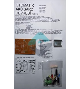 Otomatik Akü Şarj Devresi Demonte Kit Kendin Yap