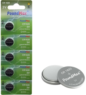 Lexroo 5 adet 1620 (CR1620,DL1620) 3V düğme pil