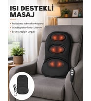 Isıtmalı Masaj Minderi Masaj Motoru, Kablolu Kumanda ve Çoklu Masaj Modu