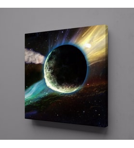 UZAY VE GÖKYÜZÜ RESİMLER TEMALI KANVAS TABLO 130x130cm (Karışık)