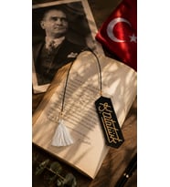 Miyuki Boncuk El Yapımı Atatürk İmza Kitap Ayracı