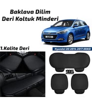 Hyundai  i20 2014-2017 Arası Siyah Deri Oto Koltuk Minderi